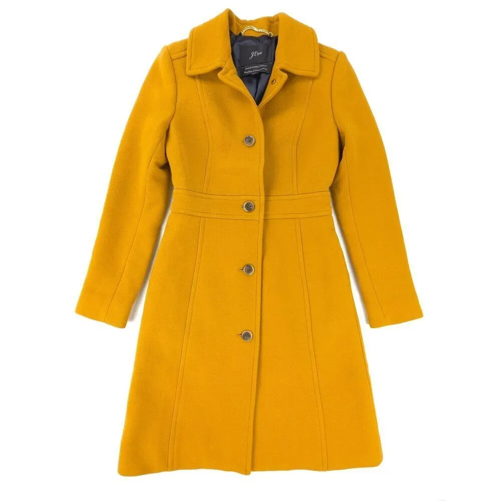 NEW J Crew Classic lady day coat Italian double-cloth wool Thinsulate Old Money - Picture 2 of 15